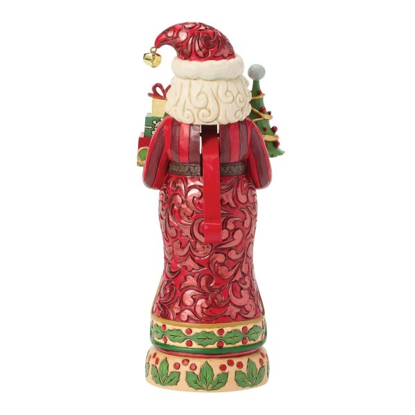 Cascanueces de Papá Noel rojo y verde - Jim Shore