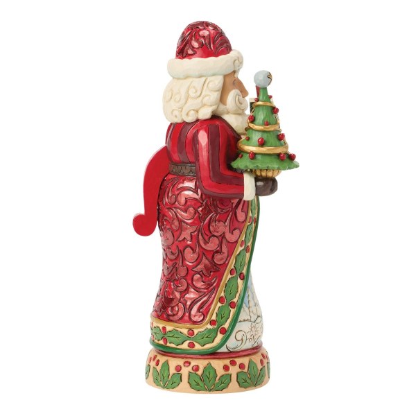 Cascanueces de Papá Noel rojo y verde - Jim Shore