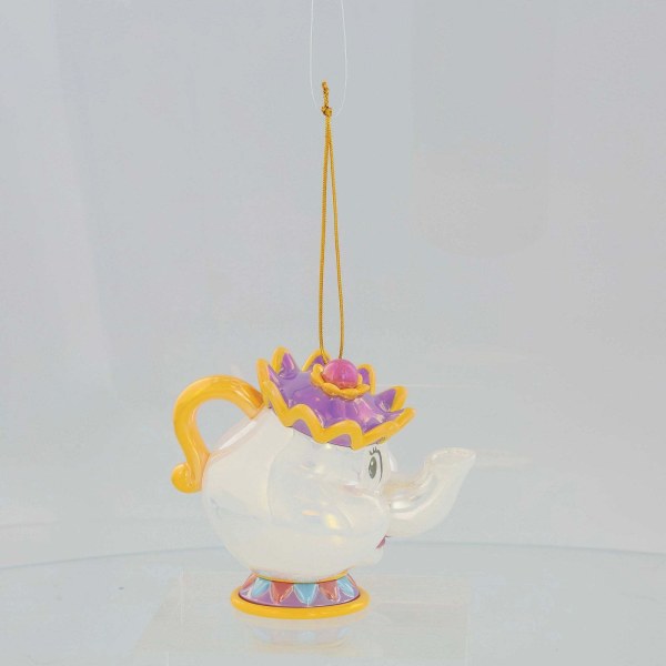 ADORNO IRIDISCENTE DE PVC DE LA SRA. POTTS - DISNEY DEPARTMENT 56