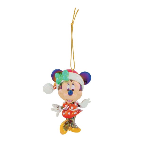 ADORNO DE PVC IRIDISCENTE MINNIE MOUSE DE NAVIDAD - DISNEY DEPARTMENT 56