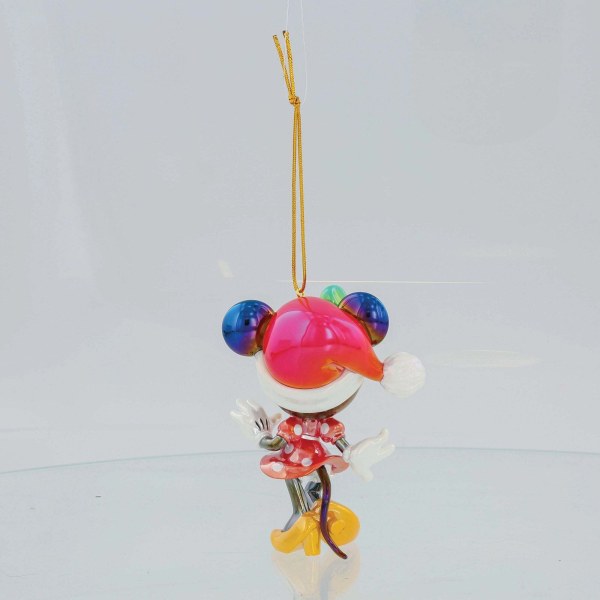 ADORNO DE PVC IRIDISCENTE MINNIE MOUSE DE NAVIDAD - DISNEY DEPARTMENT 56