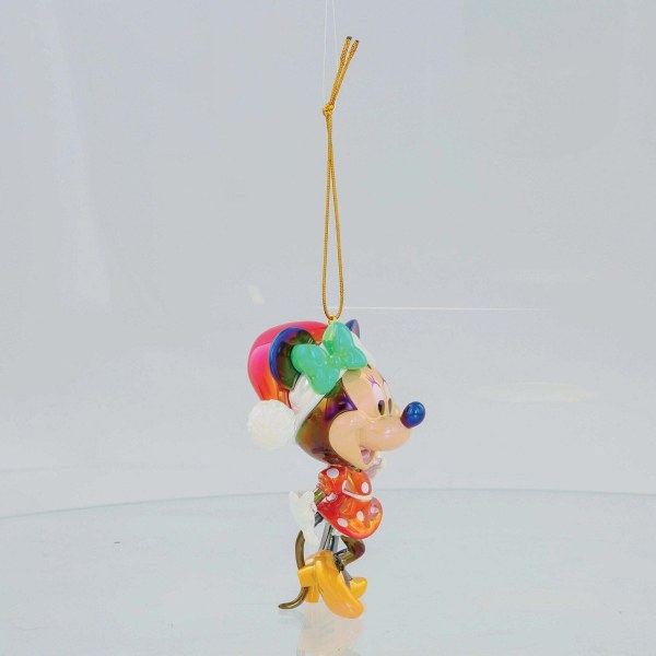 ADORNO DE PVC IRIDISCENTE MINNIE MOUSE DE NAVIDAD - DISNEY DEPARTMENT 56