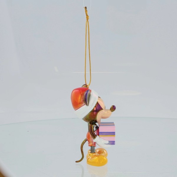 ADORNO DE PVC IRIDISCENTE DE MICKEY MOUSE DE NAVIDAD - DISNEY DEPARTMENT 56