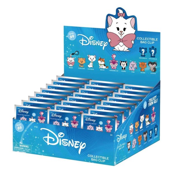 Llavero 3D de gatos serie 69, bolsa misterio - Disney