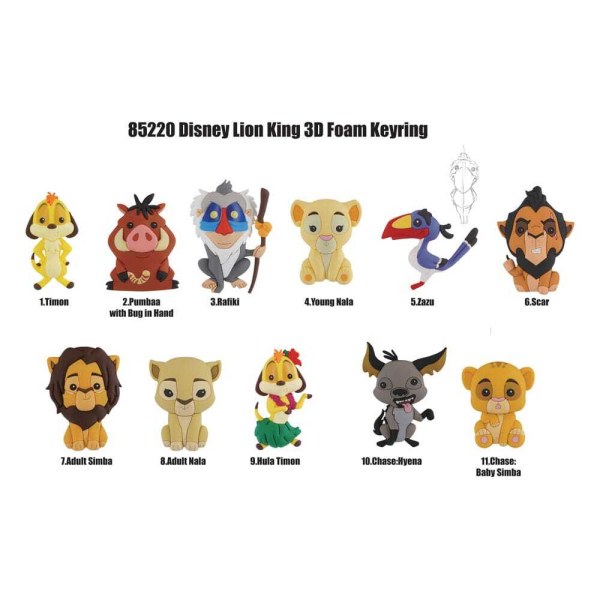 Bolsa misterio llavero 3D El Rey León - Disney