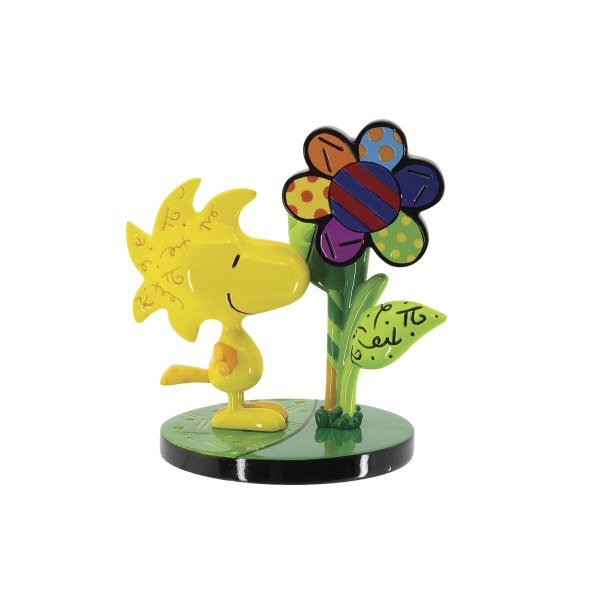 MINI FIGURITA WOODSTOCK CON UNA FLOR - BRITTO PEANUTS