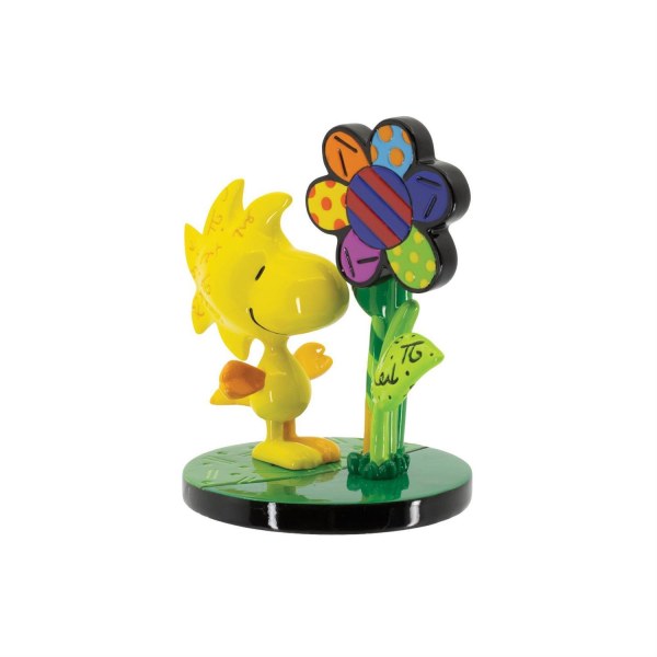 MINI FIGURITA WOODSTOCK CON UNA FLOR - BRITTO PEANUTS