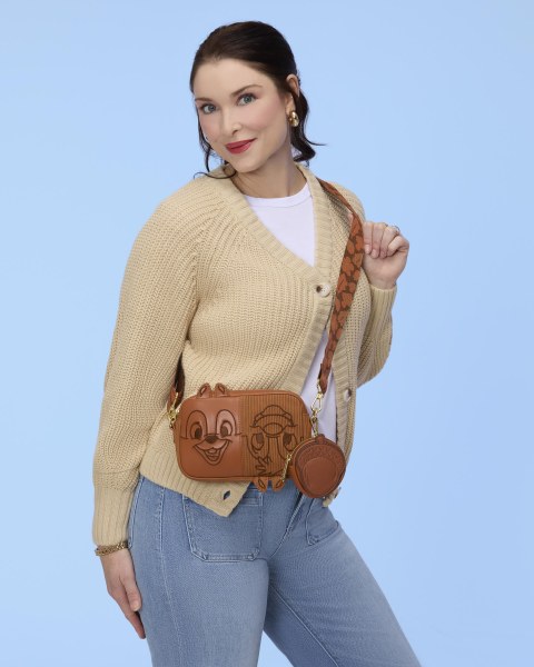 Bolso Bandolera de pana de Chip y Dale con monedero - Disney Loungefly