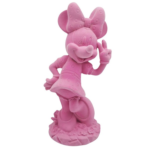 Estatua para jardín de Minnie con textura aterciopelada – Disney Mickey y amigos
