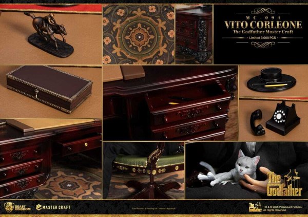 Figura de Vito Corleone de El Padrino, Master Craft, 31 cm