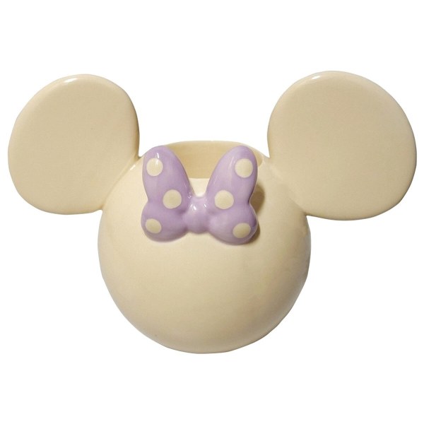 Maceta 3D Minnie color blanco roto de 5 cm – Disney