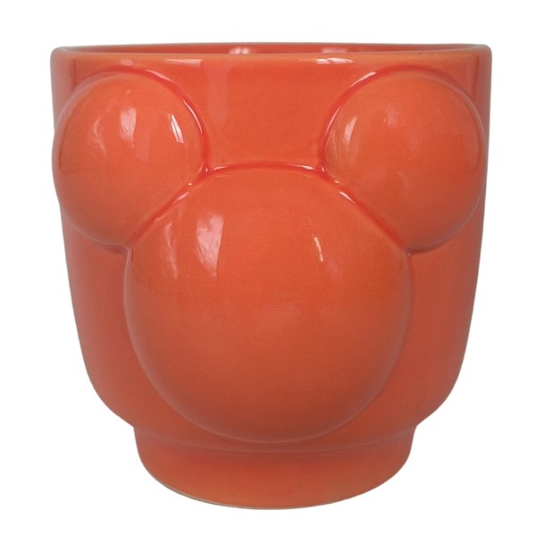Mini maceta 3D naranja con orejas de Mickey, 10 cm – Disney