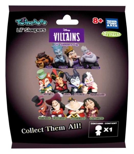 Figura sorpresa  de Villanos Twinchees Lil' Sleeper de 5 cm - Disney Villains