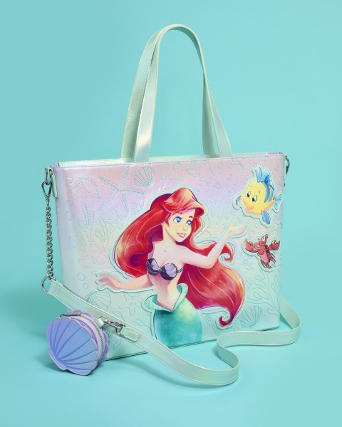 Bolsa Tote con monedero de Ariel y Flounder - Disney Loungefly La Sirenita