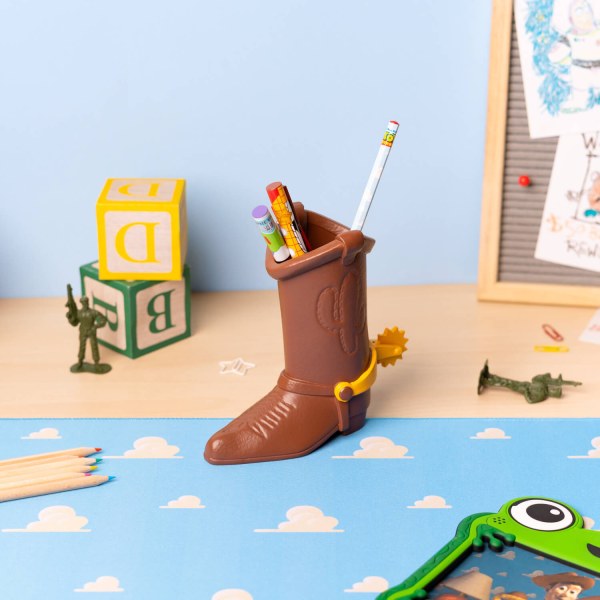 Portalápices con forma de bota de Woody de Toy Story y set de Artículos De Papelería – 16 cm
