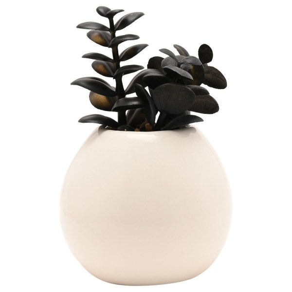 Maceta de Jack de Nightmare Before Christmas de Disney con planta artificial