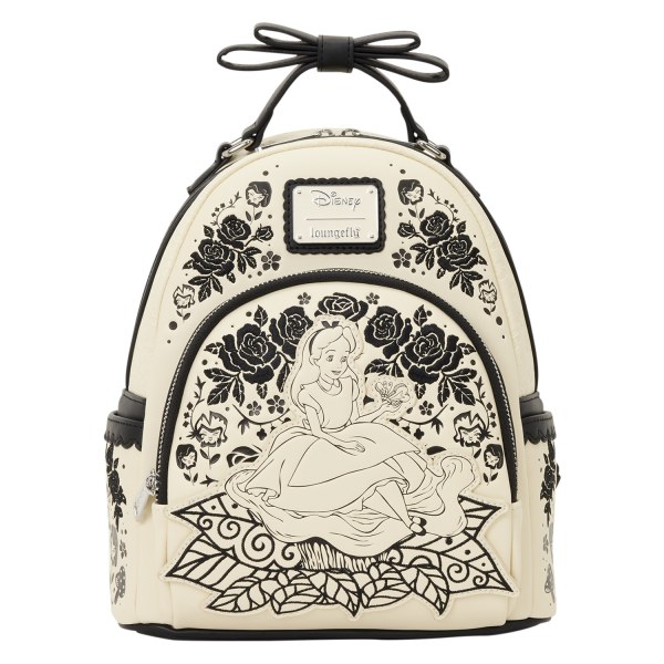 Mini Mochila floral bordada de Alicia en el País de las Maravillas - Disney Loungefly