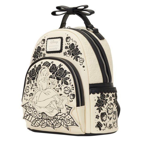 Mini Mochila floral bordada de Alicia en el País de las Maravillas - Disney Loungefly
