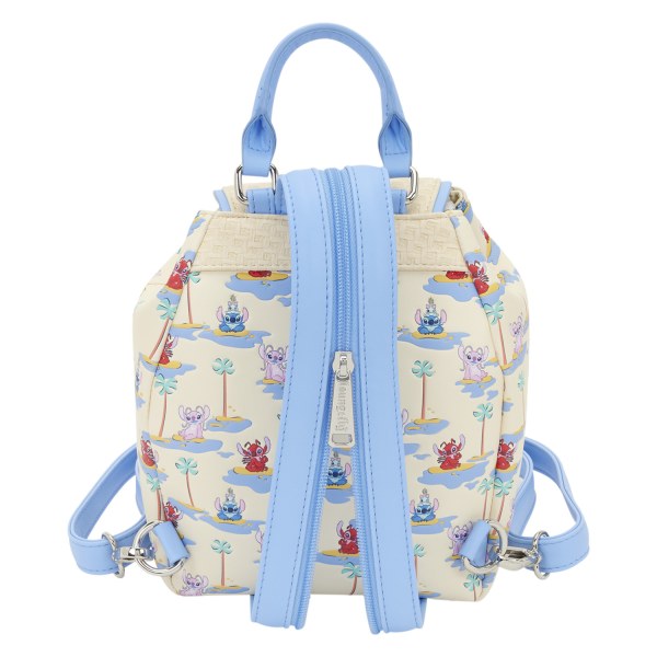 Mini Mochila de Stitch , Angel y Leroy - Disney Loungefly Lilo & Stitch
