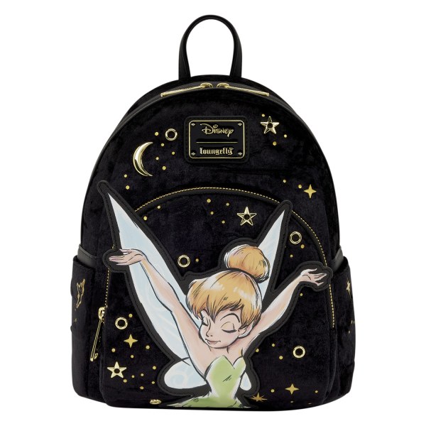 Mini Mochila de terciopelo con polvo de hadas de Campanilla - Disney Loungefly Peter Pan