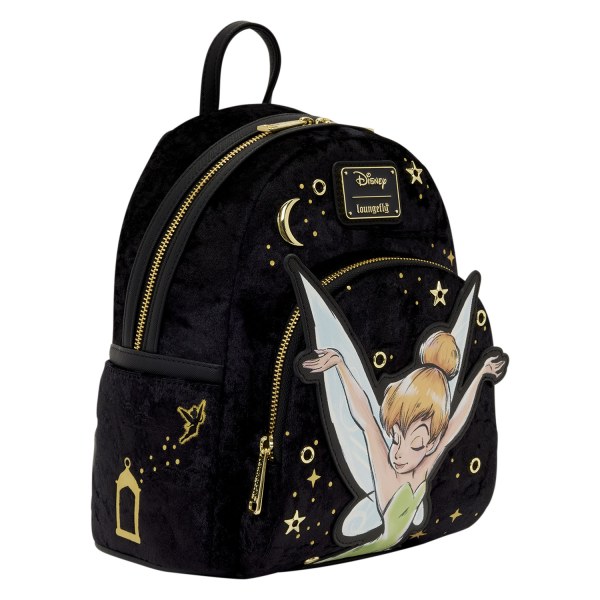 Mini Mochila de terciopelo con polvo de hadas de Campanilla - Disney Loungefly Peter Pan