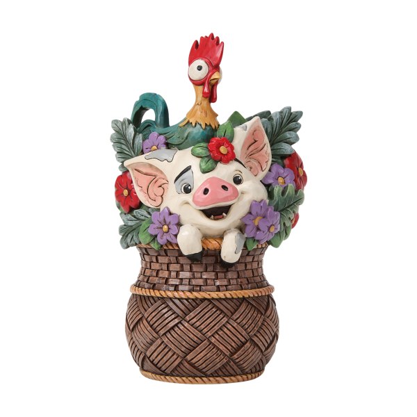 Cesta de Flores Pua & Hei Hei Moana - Disney Traditions