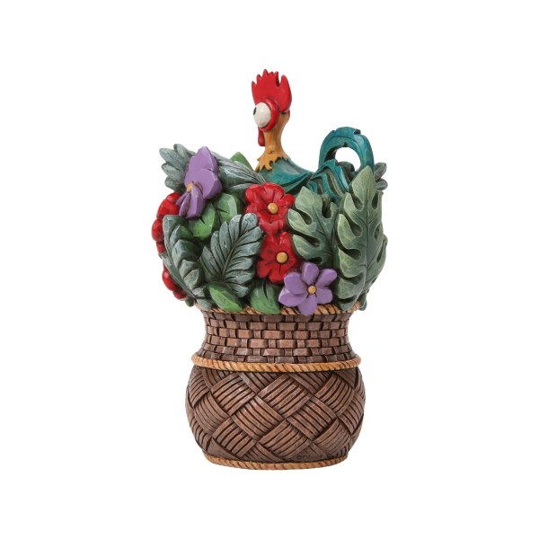 Cesta de flores Pua y Hei Hei Vaiana - Disney Traditions