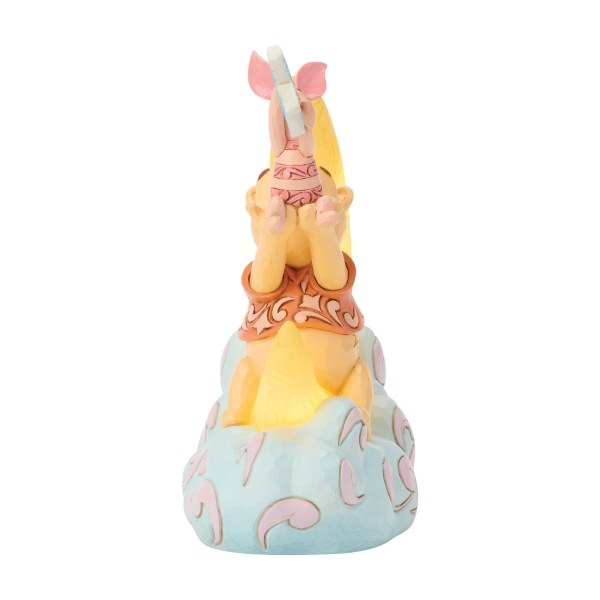Winnie the Pooh y Piglet en una luna LED - Disney Traditions