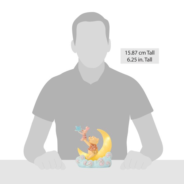 Winnie the Pooh y Piglet en una luna LED - Disney Traditions