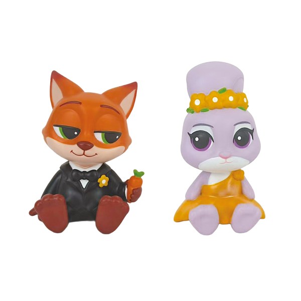 Set de figuras de vinilo de Judy y Nick - Disney Grand Jester Zootopia