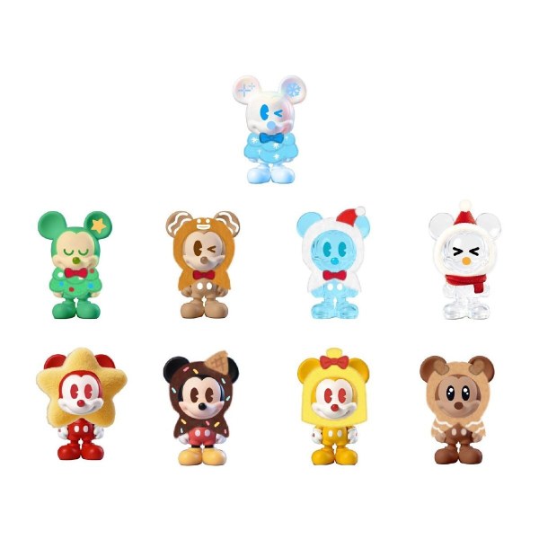 Figura misterio de PVC con el traje Navidad de Mickey - Disney Grand Jester
