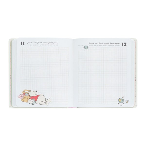 Agenda escolar diaria de Winnie the Pooh 2026/2027 – Edición de tapa dura de 11 meses