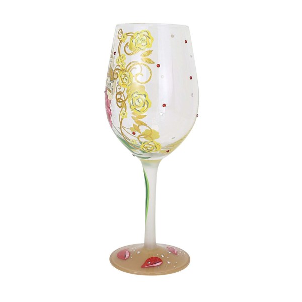"VALIENTE COMO UNA ROSA" COPA DE VINO BELLA - DISNEY LOLITA