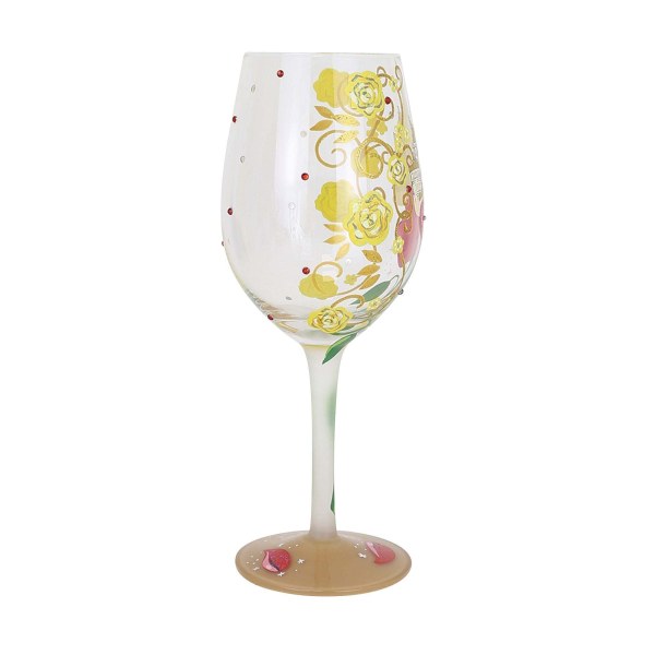 "VALIENTE COMO UNA ROSA" COPA DE VINO BELLA - DISNEY LOLITA