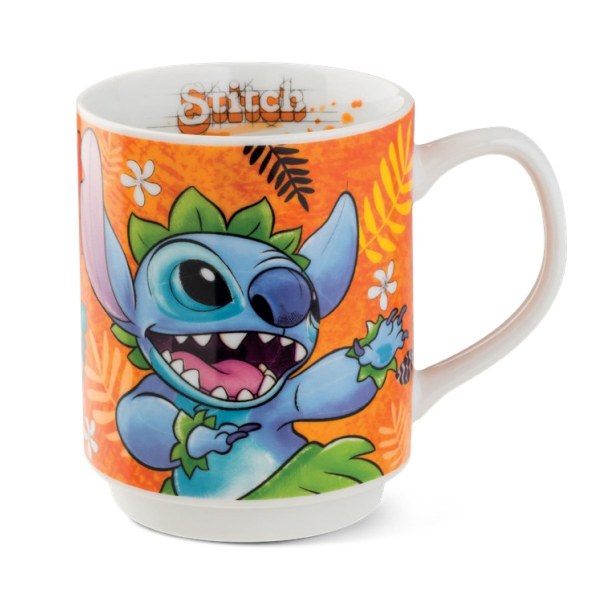 Taza Stitch naranja 350ml - Egan Disney Home