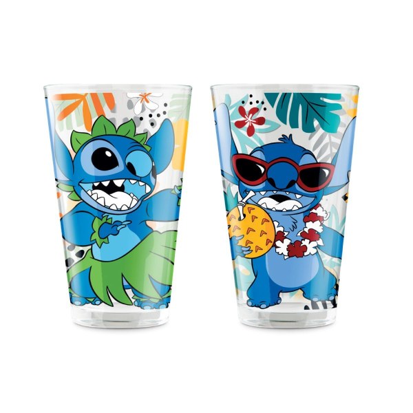 Juego de 2 vasos de cristal Stitch de 310 ml - Egan Disney Home