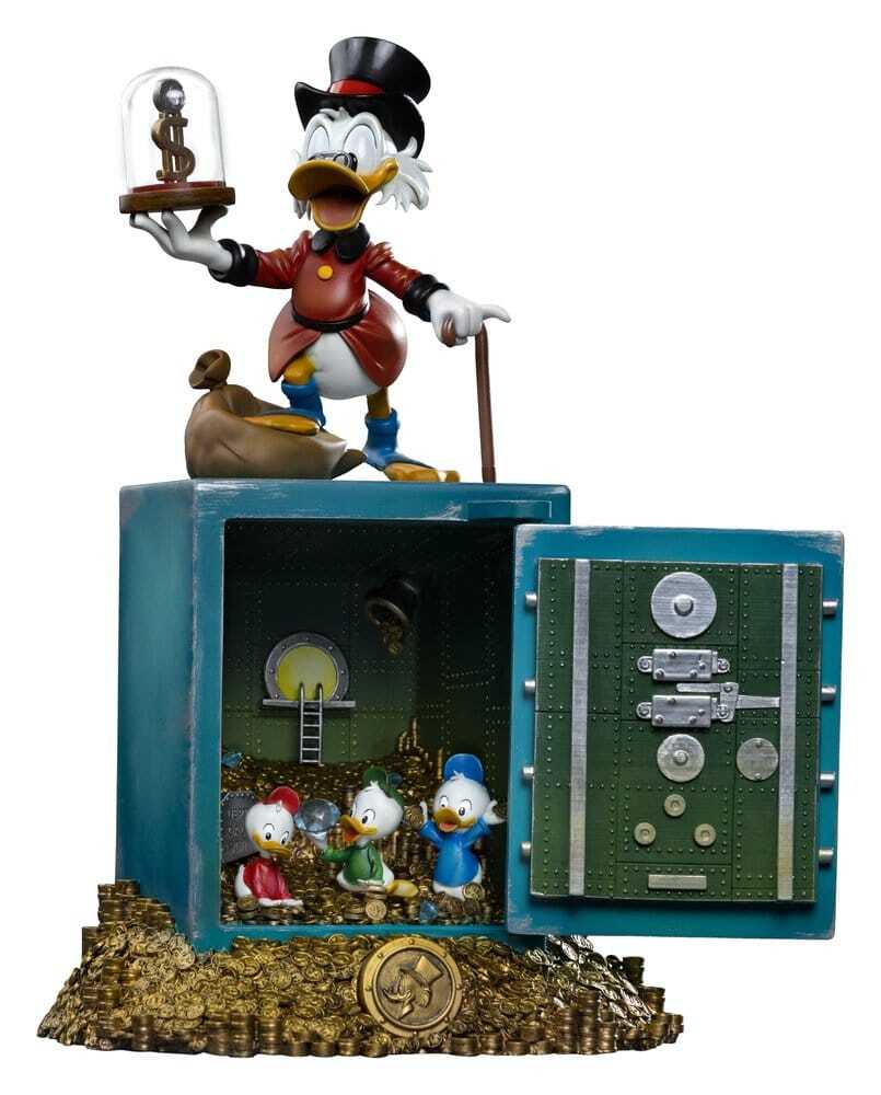 Iron Studios - Estatuilla de DuckTales a 10 - Tío Scrooge Mcpato y sus sobrinos