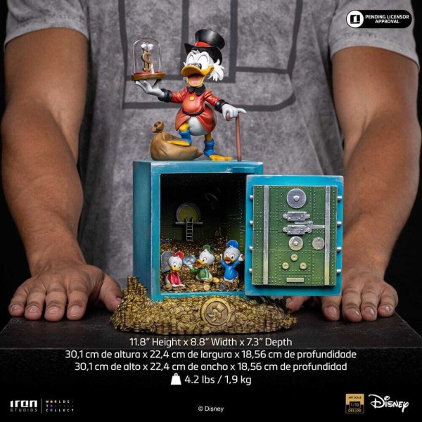 Iron Studios - Estatuilla de DuckTales a 10 - Tío Scrooge Mcpato y sus sobrinos