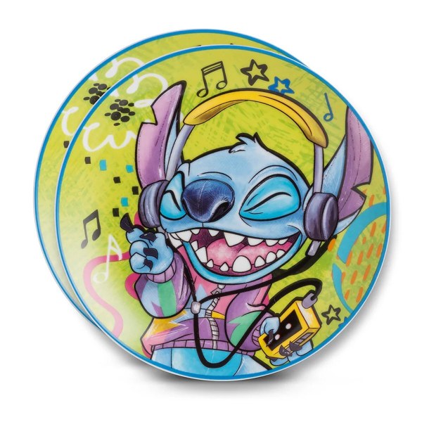 Juego de 2 platos de postre Stitch verde - Egan Disney Home