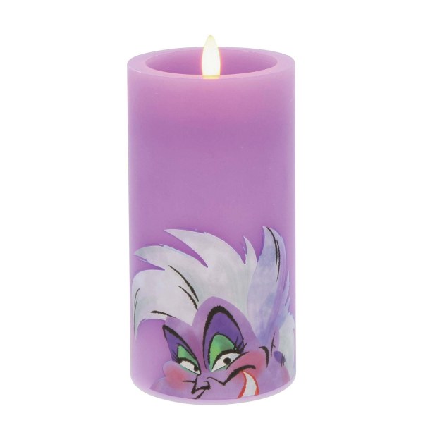 Vela LED morada de Úrsula - Disney Home Frangrance Collection