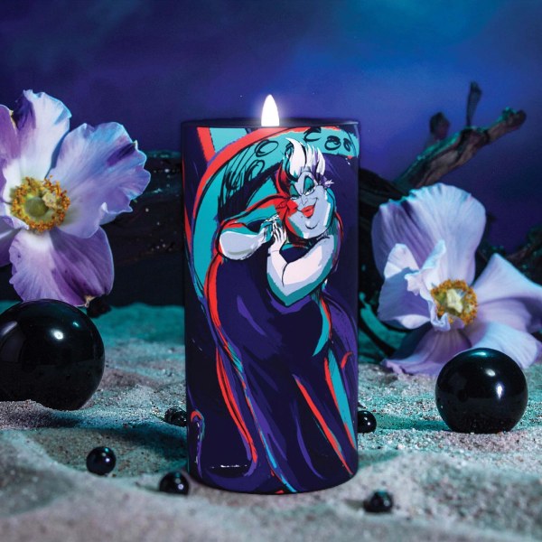 Vela LED negra Ursula - Disney Home Frangrance Collection