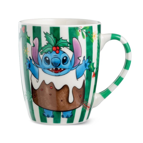 Taza Stitch Navidad verde 450ml - Egan Disney Home