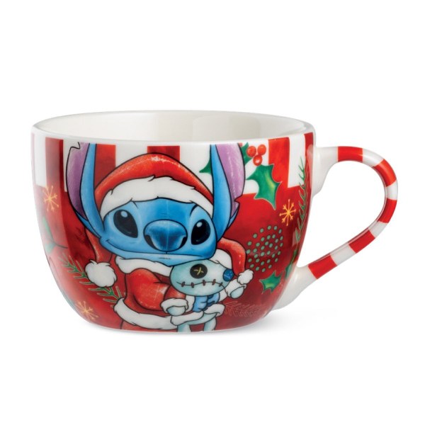 Taza de desayuno Stitch Navidad Rojo 520 ml - Egan Disney Home