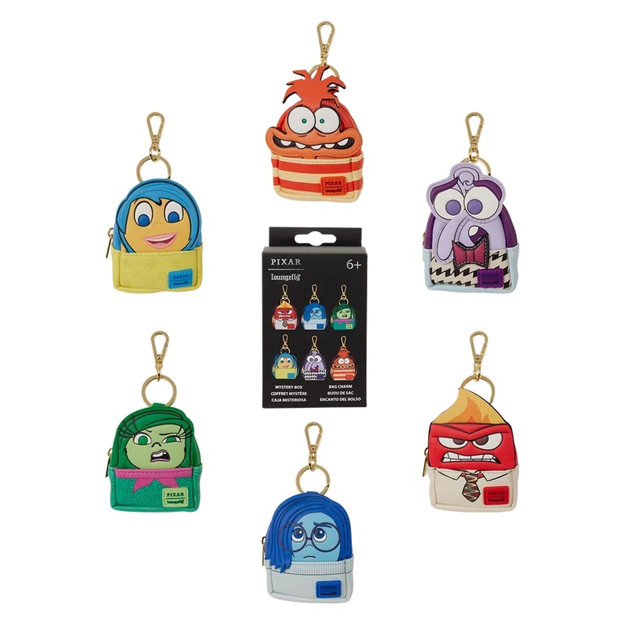 Llavero mini mochila sorpresa Del Revés 2 - Disney Pixar Loungefly