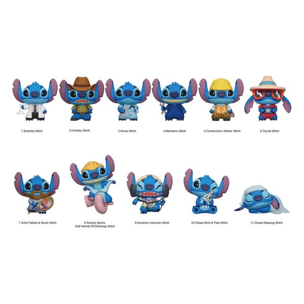 Llavero caja sorpresa mochila 3D Stitch serie 6 - Lilo & Stitch