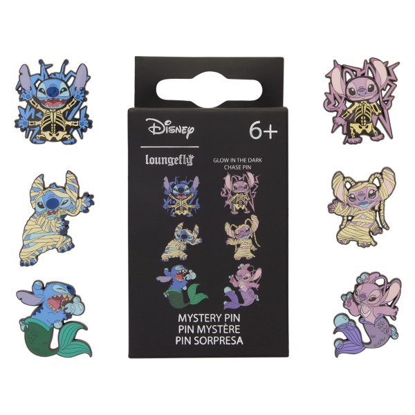 Alfiler Caja Misteriosa Disfraz Halloween Stitch & Angel - Disney Loungefly