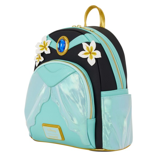 Mini Mochila Cosplay Princesa Jasmine con Charm de Lámpara - Disney Loungefly Aladdin