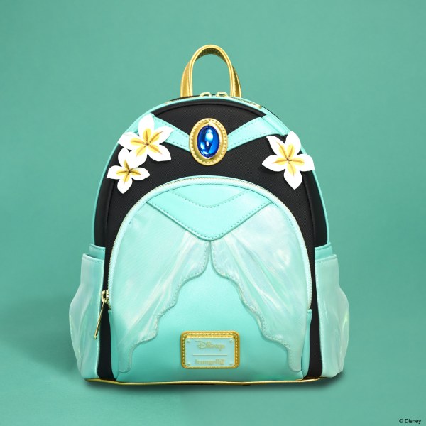 Mini Mochila Cosplay Princesa Jasmine con Charm de Lámpara - Disney Loungefly Aladdin