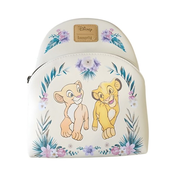 Mochila Loungefly Disney El Rey León Simba y Nala Floral 26cm