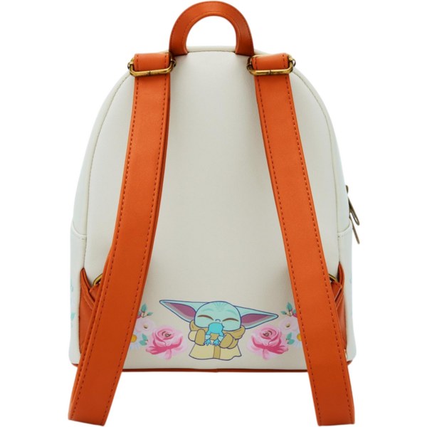 Mochila Grogu con Ranas y Ribete Marrón - Loungefly Star Wars
